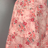 1960’s or 70’s Pink Floral Housedress or Canning Apron - Cotton Blend