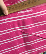 1980’s Pink Striped with white fabric - Cotton blend