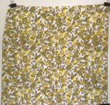 1970’s Yellow Abstract Leaves - Poly rayon