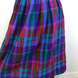 1970’s John Meyer Wool Rainbow Plaid Skirt - M