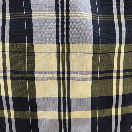 1960’s Yellow and Black Plaid - Half Apron - Taffeta