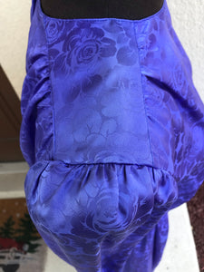 1980’s Cadaz Floral Jacquard Silk Dress  - S/M