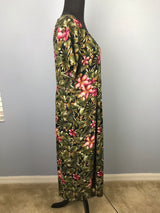 1990’s Floral Rayon Midi Dress - PXL