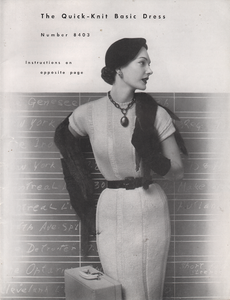 E-Book OOP 1950's Columbia Minerva Fashions in Hand Knits Booklet - Dress, Suit, Jacket, Sweaters - PDF Download - No. 84